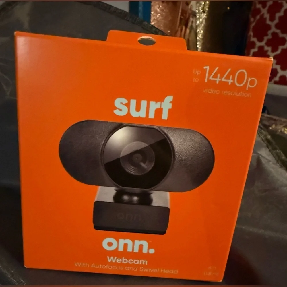 🖥️ onn. Surf Webcam – 1440p HD | Autofocus | Swivel Head